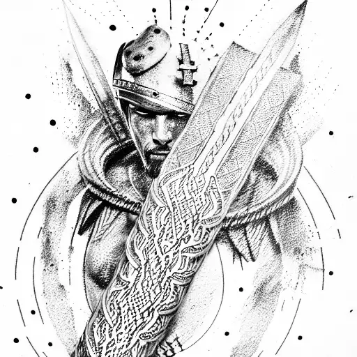 Gladiator With Bible Verse