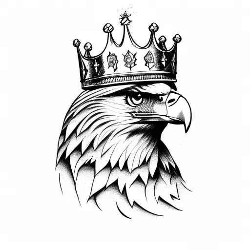 Eagle With A Crown On The Head