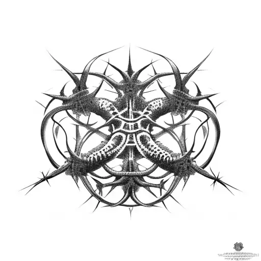 Crown Of Thorns With Snake