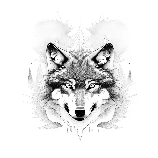 Wolf Grim Reaper Trees Smoke