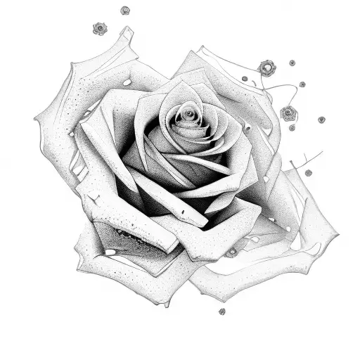 Roses With A Broken Chain Around It