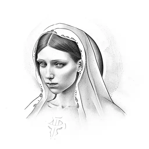 A Portrait Of The Virgin Mary Marrying Satan