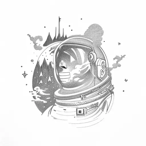 Astronaut In The Mountain
