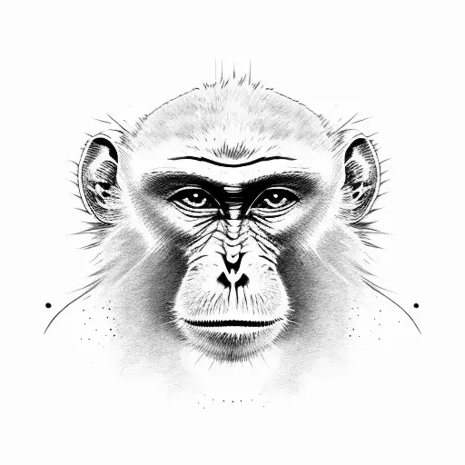 Agresive Monkey With Knife