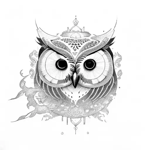 Female Owl Moon Bear Phoenix Strength