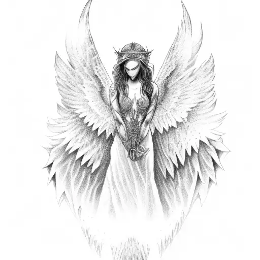 Angel With Burning Iron Wings