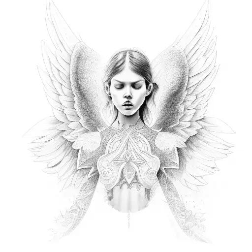 Angel Flying And Faling