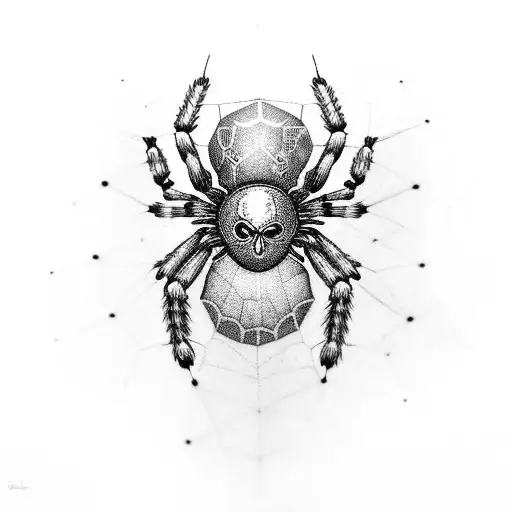 Cybersigilism Web With Black Spider