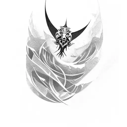 A Blade Morphing Into A Film Strip With Theater Curtains As The Background