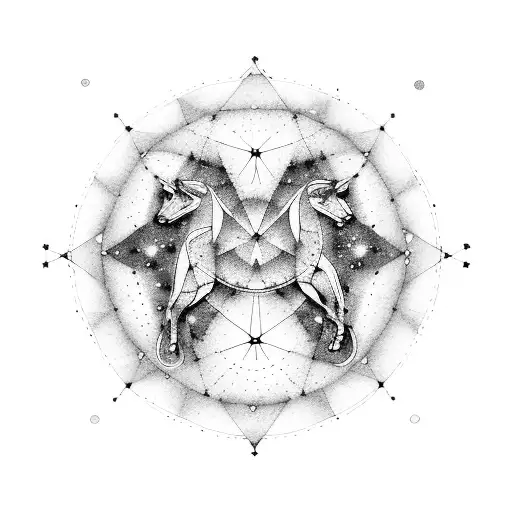 A Constellation Of Leo And Virgo Merging Together