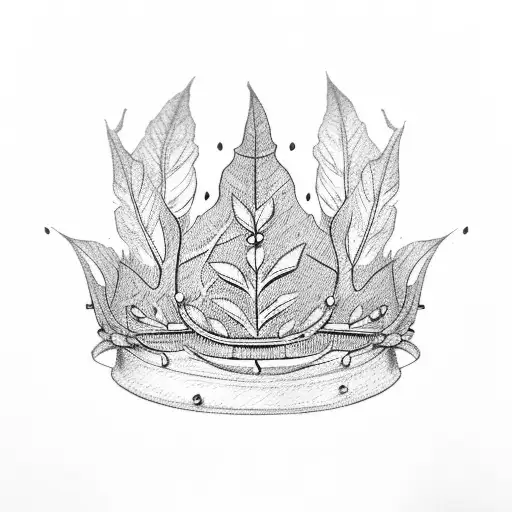 Leaf Crown Made Of Coffee Leaves