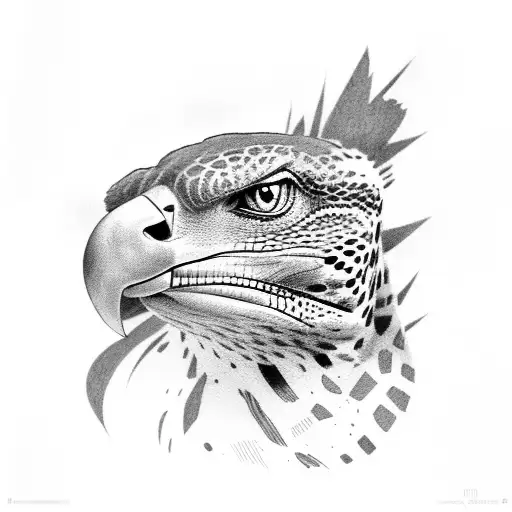 Falcon And Leopard And Lizard And Gorilla