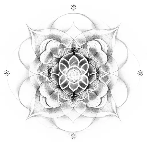 Wrist Band Flower Of Life With Om Symbol