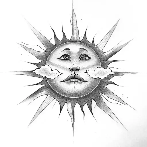 Sun With Cloud