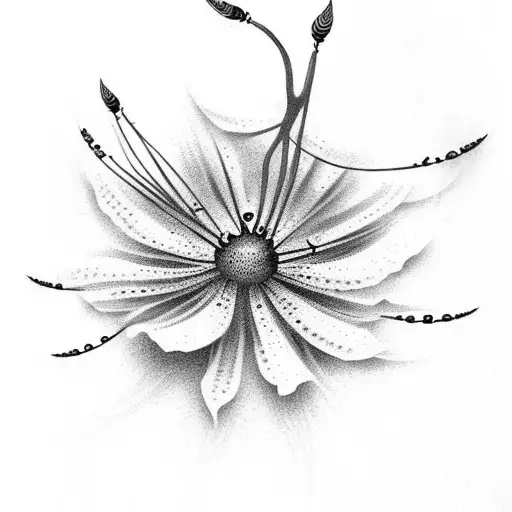 Pistol Gun With Spider Lilies