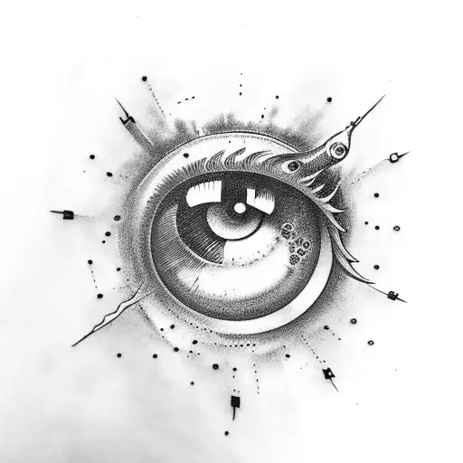 Eye Ball With Fish Hook