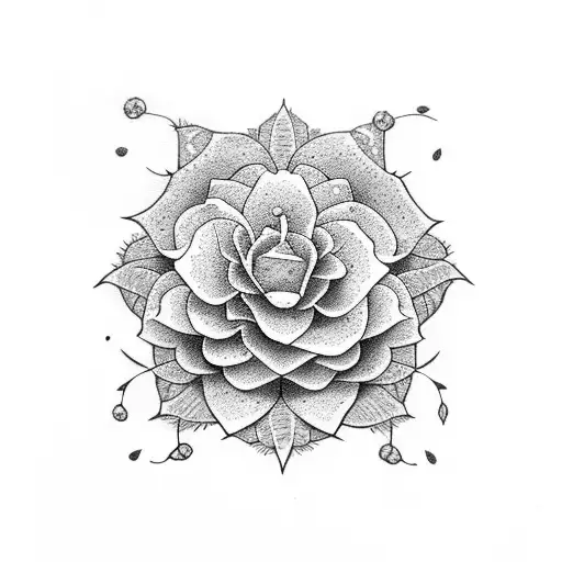 Estrogen Symbol With Flowers