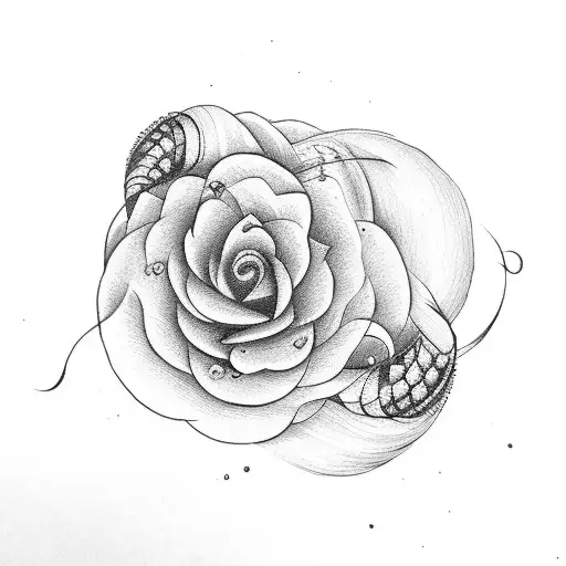 Infinity Feather Rose Birds Rosary