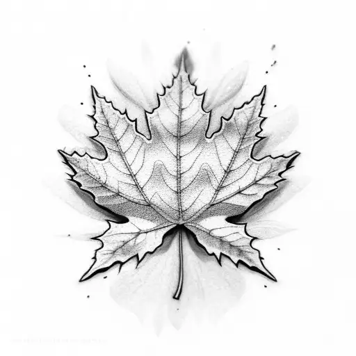 Maple Leaf And Daisy