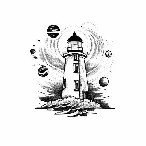 Lighthouse In Space