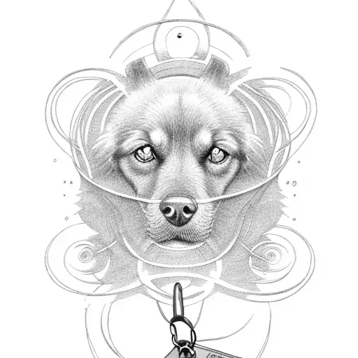 Willow Tree With Dog Tags Hanging