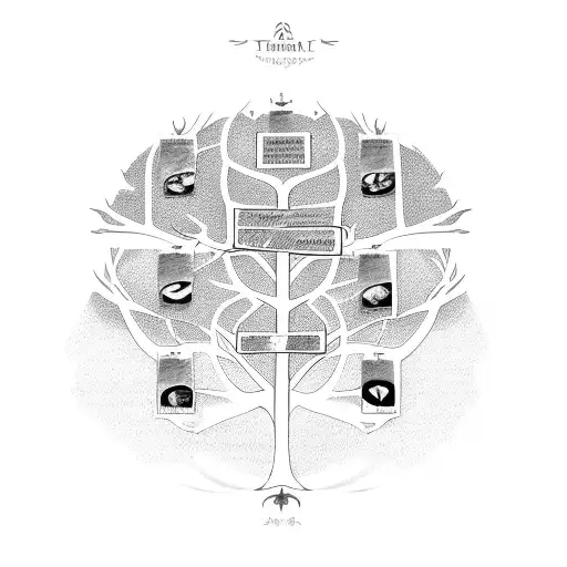 A Family Tree With Each Branch Representing A Different Generation