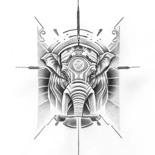 Jedi Jesus Riding Pink Elephant