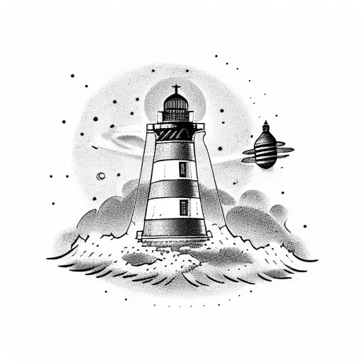 Lighthouse In Space