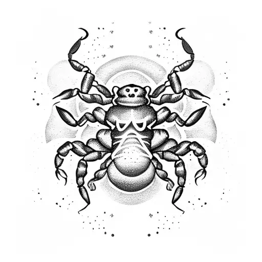 Scorpion In A Celestial Scene