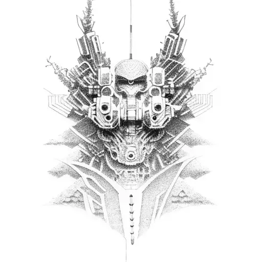 Japanese Cyberpunk Spine