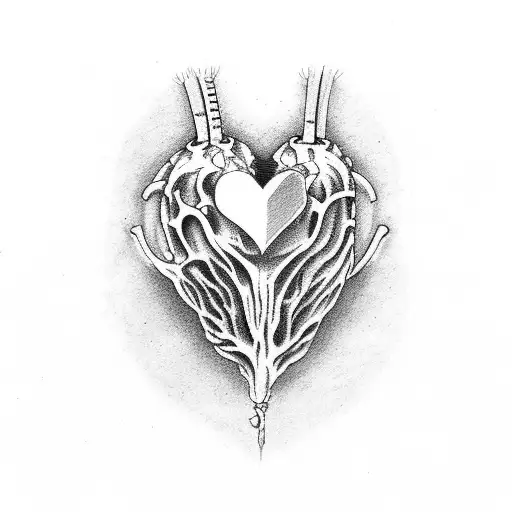 Ribcage Heart Emo Small