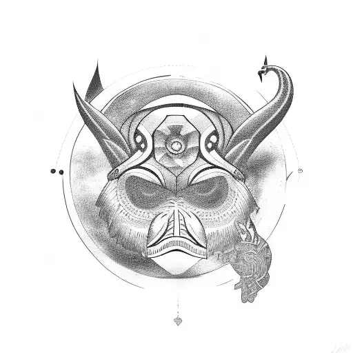 Cool Puerto Rican Taoo Symbolizing Strength