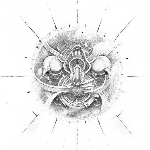 Infinty With In Moon Background