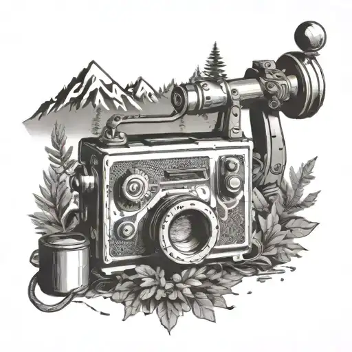 An Intricate 3D Printing Machine Surrounded By Hiking Trails And Camping Gear