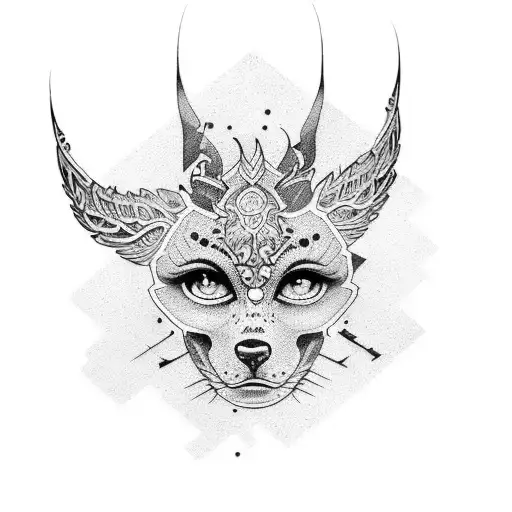 A Dotwork Tattoo Depicting A Vintage Tattoo Parlor Sign With Bold Lettering And Ornate Details