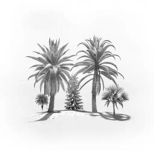 Palm Tree Meets The Pine Tree
