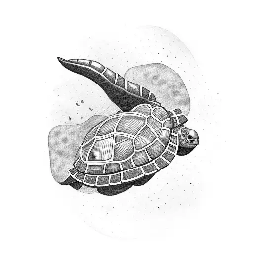 Cartoon Turtle Smoking
