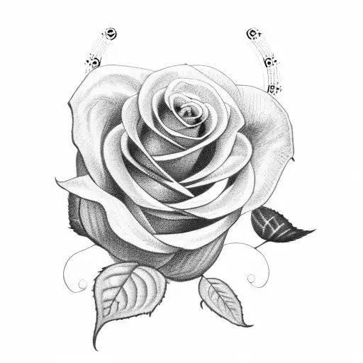 Taurus Holds A Red Rose In His Mouth