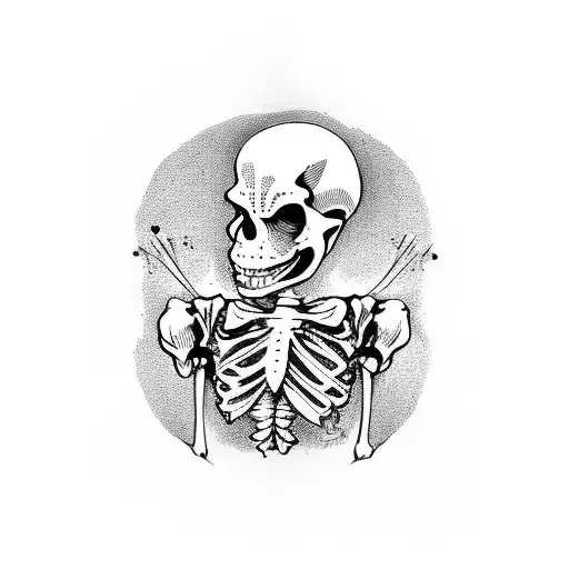 Medievel Skeleton Clown