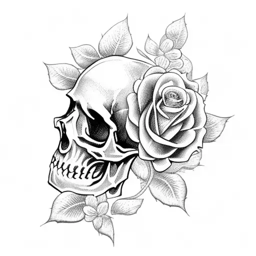 Skull And Roses