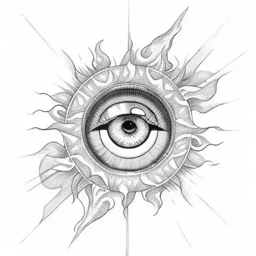 Sun With Giant Eye