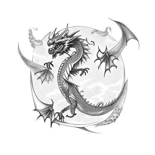 Dragon Fight With The Eagle