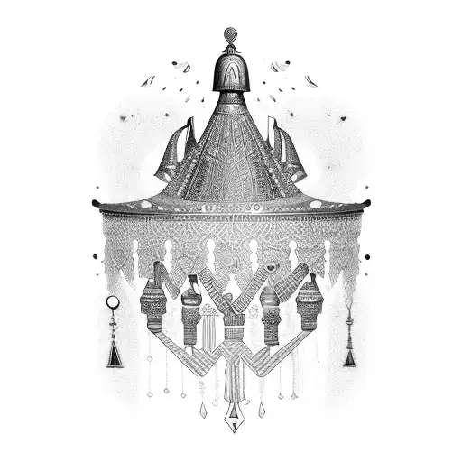 Egyptian Gypsy Chaingarter Chandelier