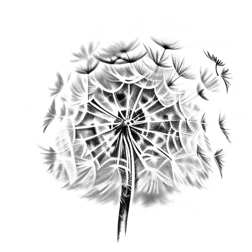 Dandelion Memorial Name In Stem