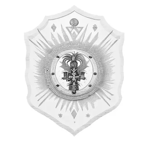 Haitian Filag Shield With Date 07-09-1991 - 03-06-2023 To Honor My Bro Th Re Death