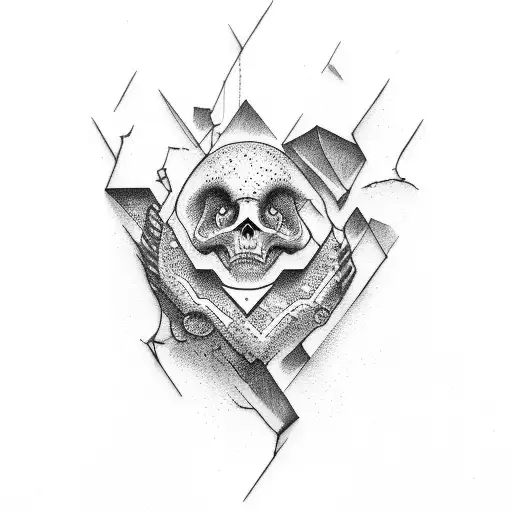 Concrete Wall Broken Into Paradise