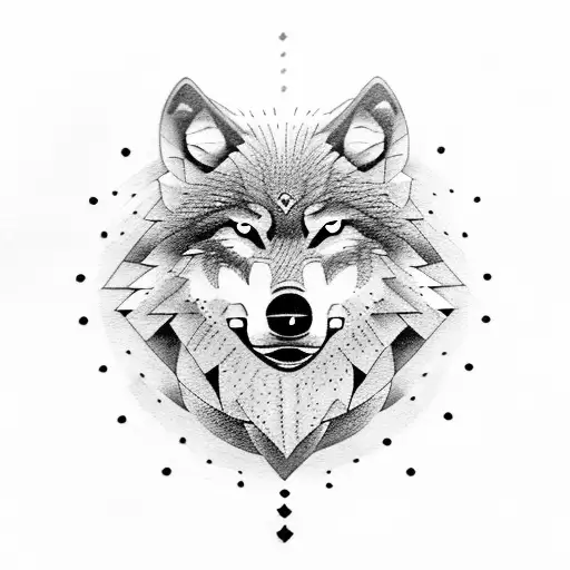 Wolf With Dates In A Circle