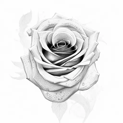 Rose With Bands Around It