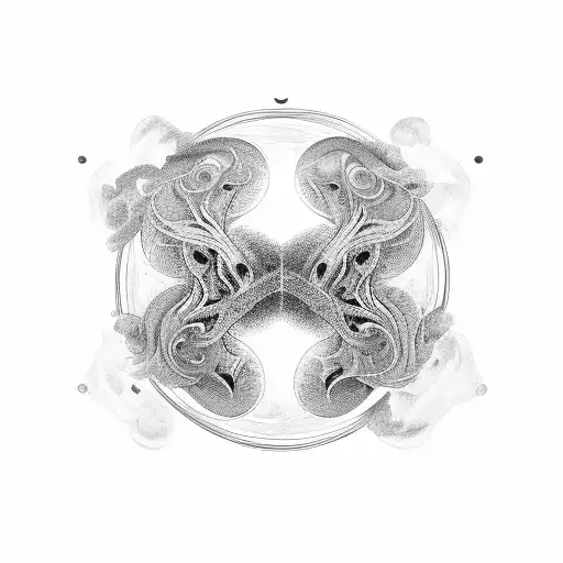 Father And Son Derived From Ying Yang