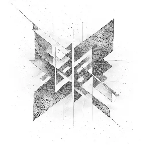 Image Of A Flowing Arrow Or An Abstract Representation Of Movement